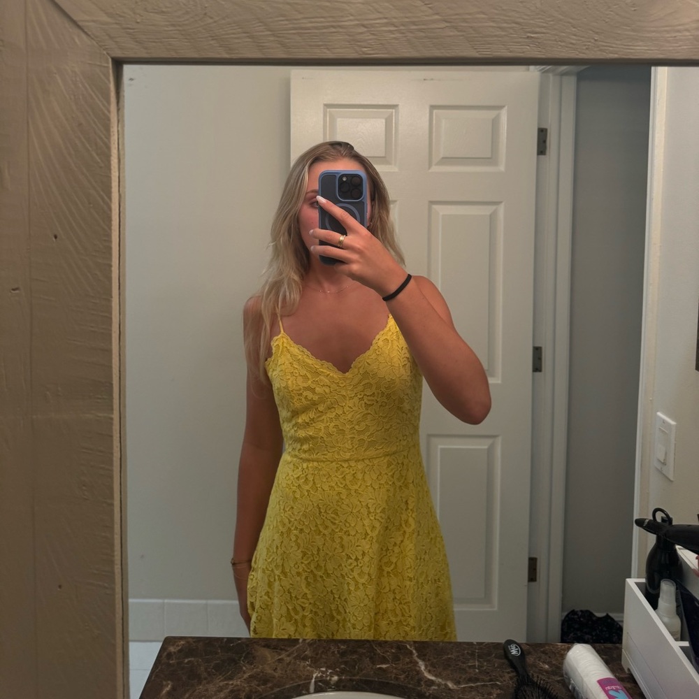 Yellow sun dress